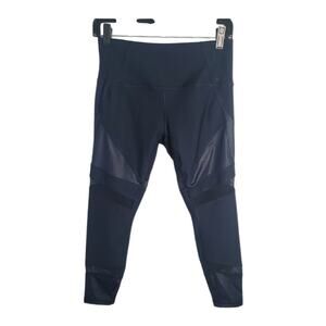 🆓 FREE RBX live life active dark blue mesh panel athletic leggings Medium 🆓